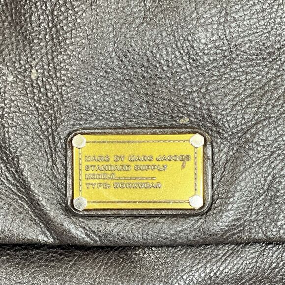 Auth Marc by Marc Jacobs One Shoulder Bag Black Grained Leather Purse - Picture 2 of 16